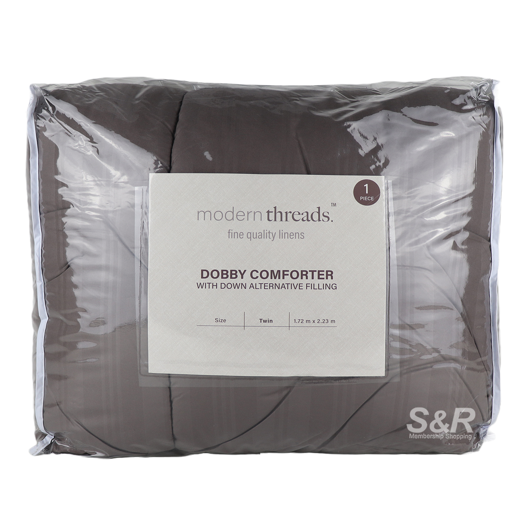 Modern Threads Taupe Dobby Comforter Twin 1pc